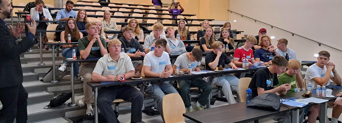 Students attend a lecture